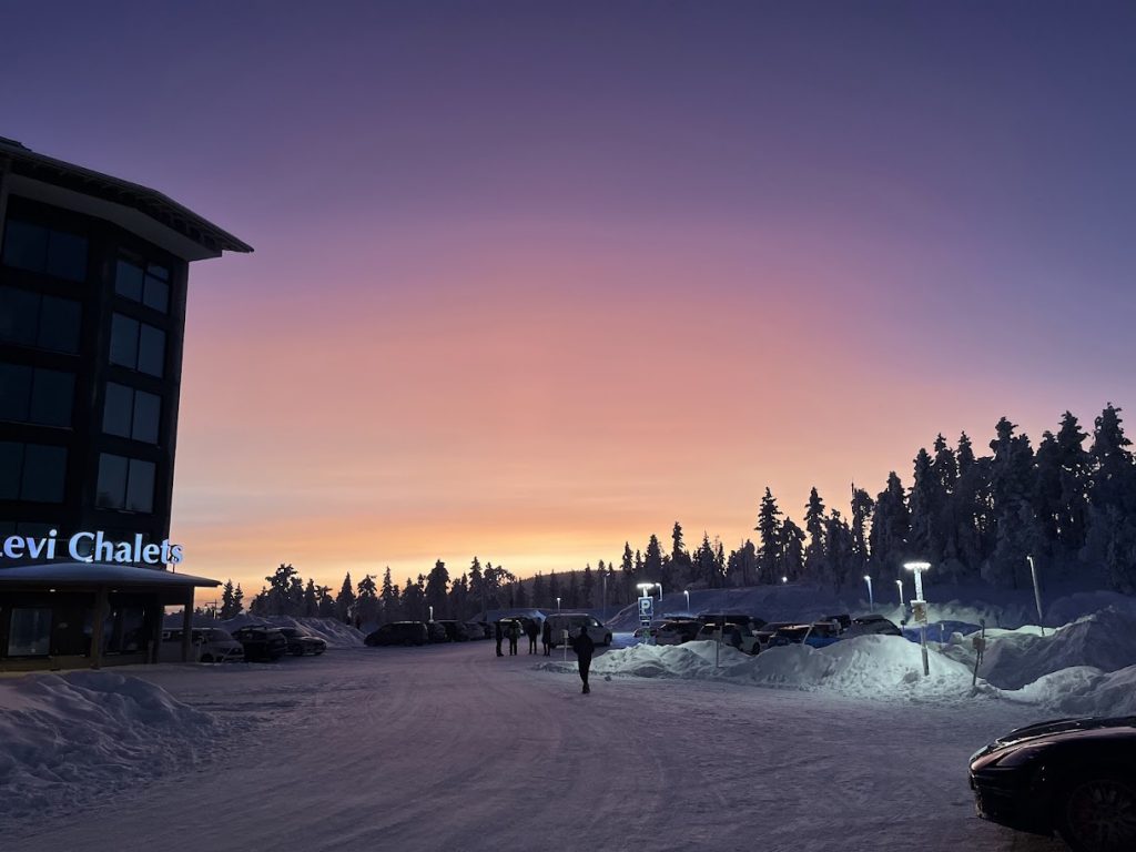 Landscape picture of Levi Hotel , at nigh time